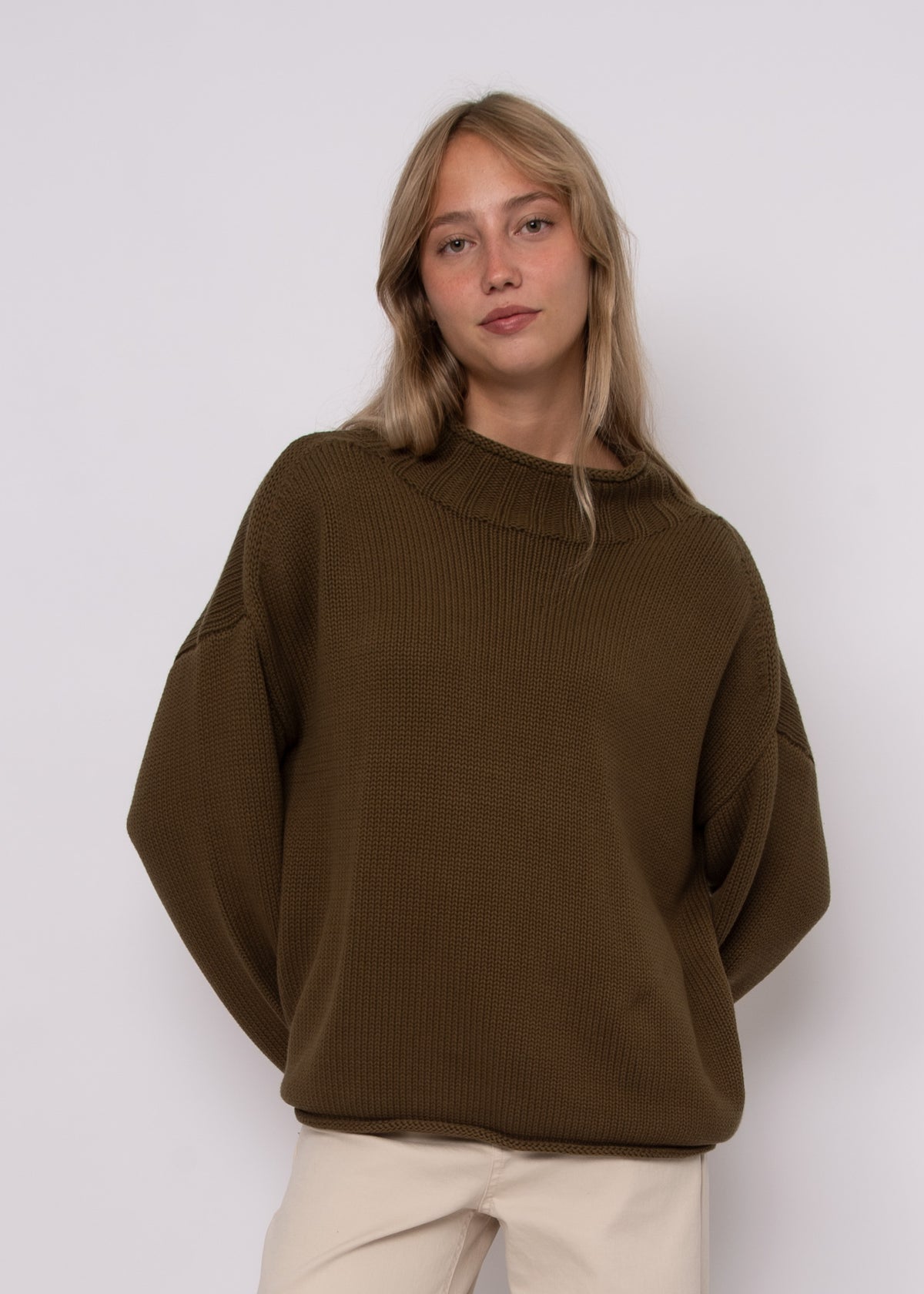 Lucretia Long Sleeve Funnel Neck