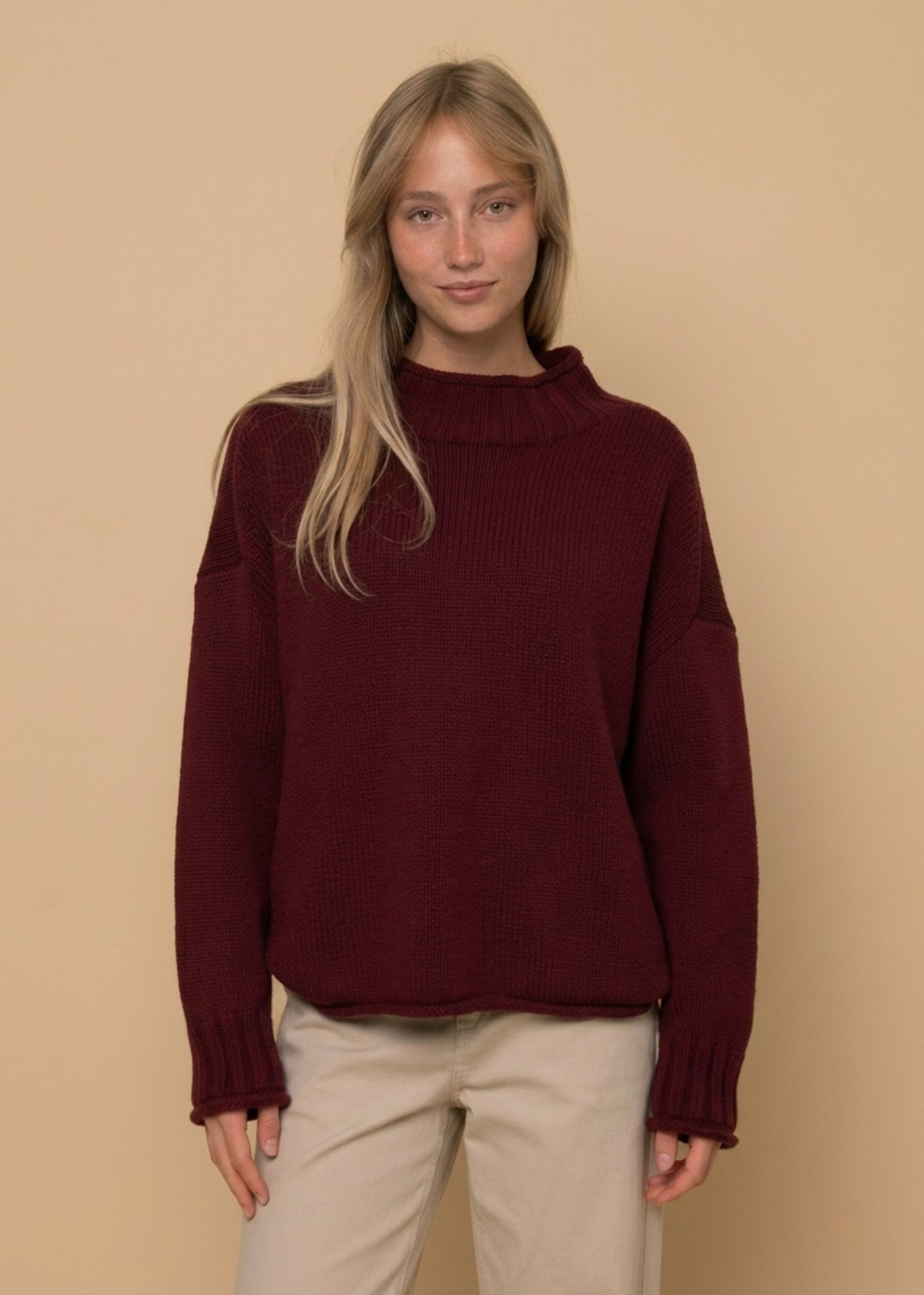 Lucretia Long Sleeve Funnel Neck