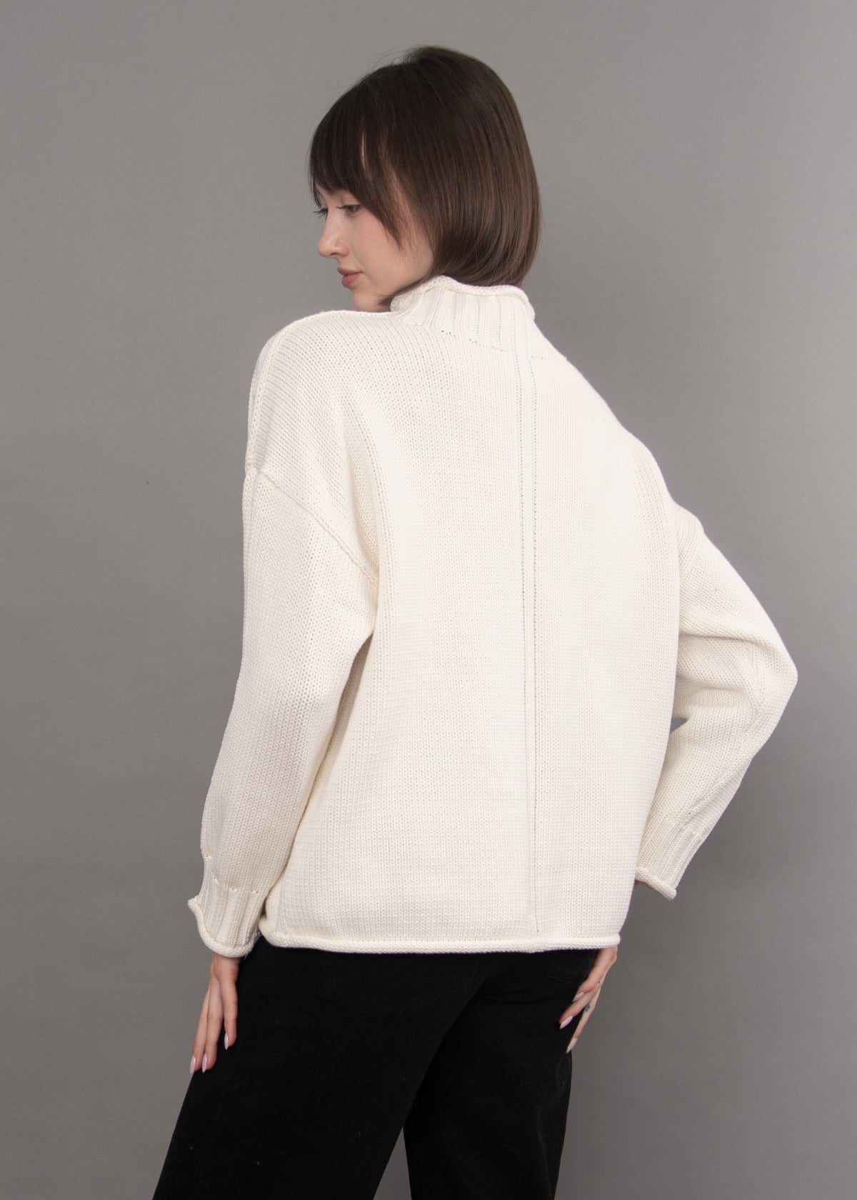 Lucretia Long Sleeve Funnel Neck