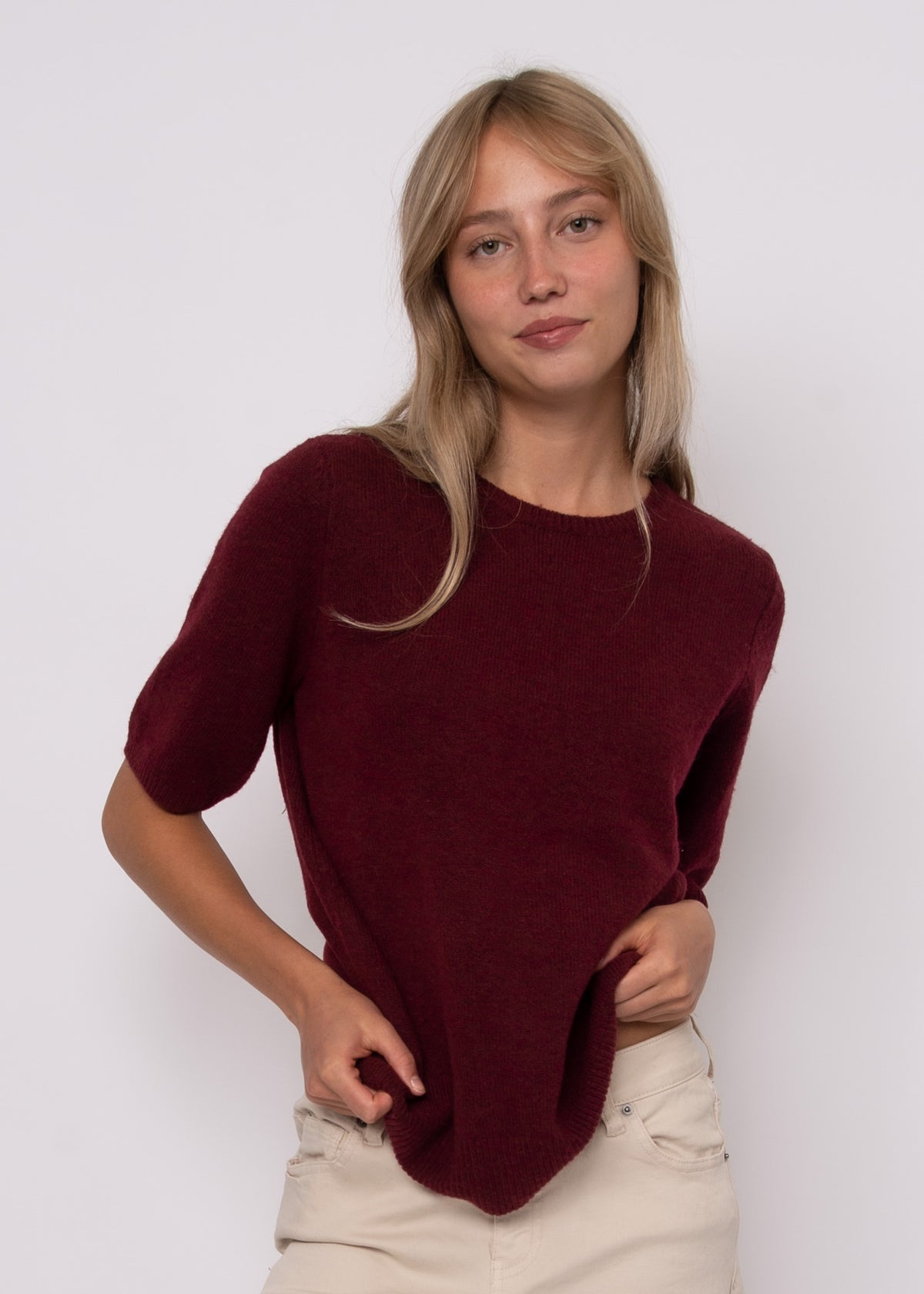 Margie Elbow Sleeve Crew