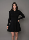 Poppaca Long Sleeve Dress - Black