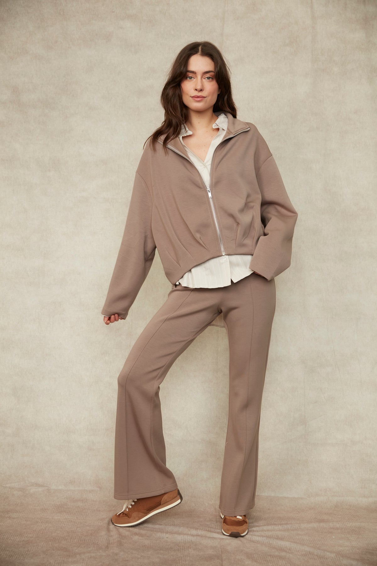 MIDORA SIGNATURE SOFT KNIT ZIP UP