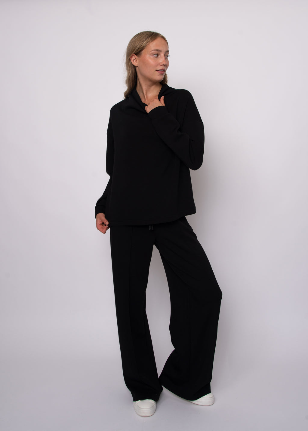 FREIZA SOFT KNIT FUNNEL NECK PULLOVER