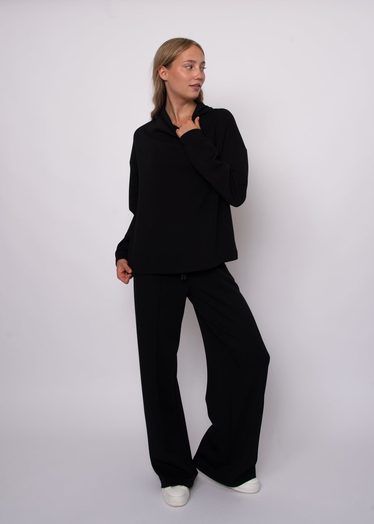 FREIZA SOFT KNIT FUNNEL NECK PULLOVER