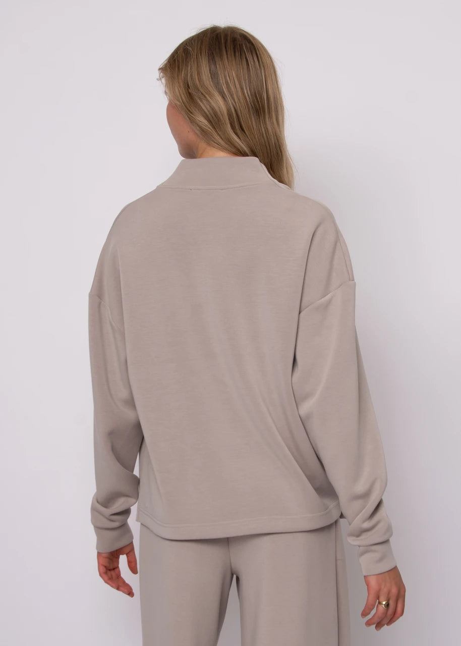 FREIZA SOFT KNIT FUNNEL NECK PULLOVER
