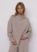 FREIZA SOFT KNIT FUNNEL NECK PULLOVER