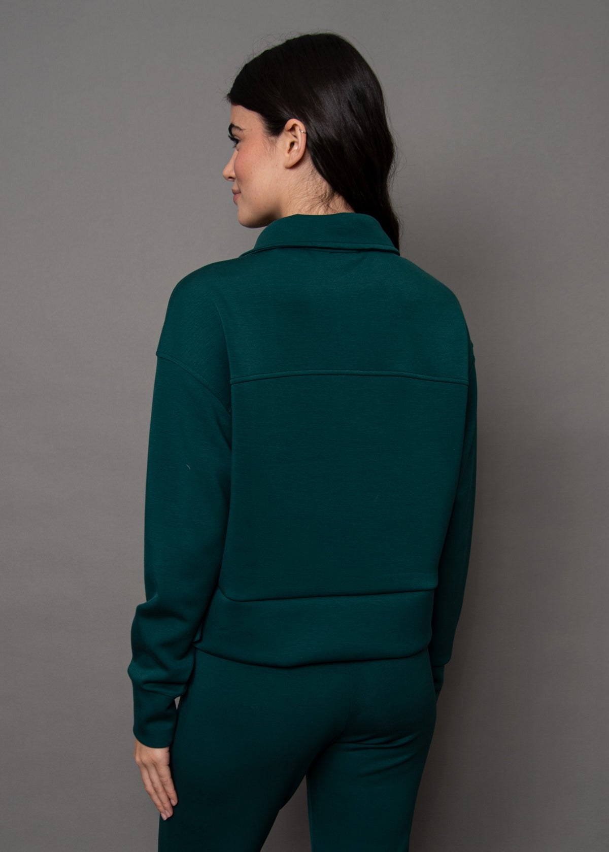 MAYURA SOFT KNIT HALF ZIP