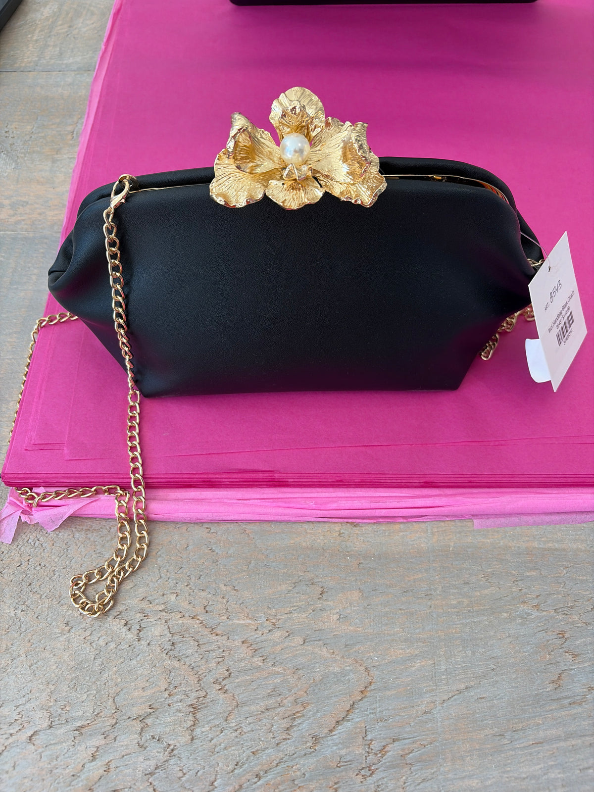 Inzi Handbag Black Clutch