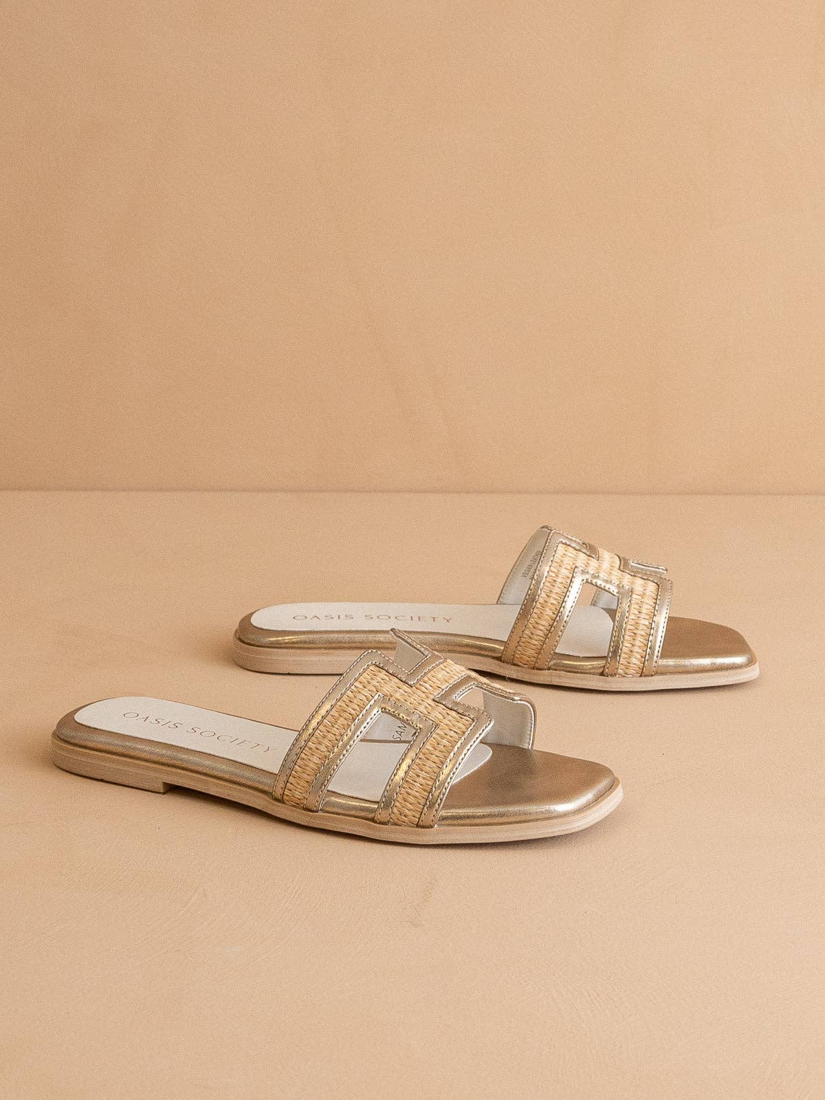 The Ena | Gold H Slipper