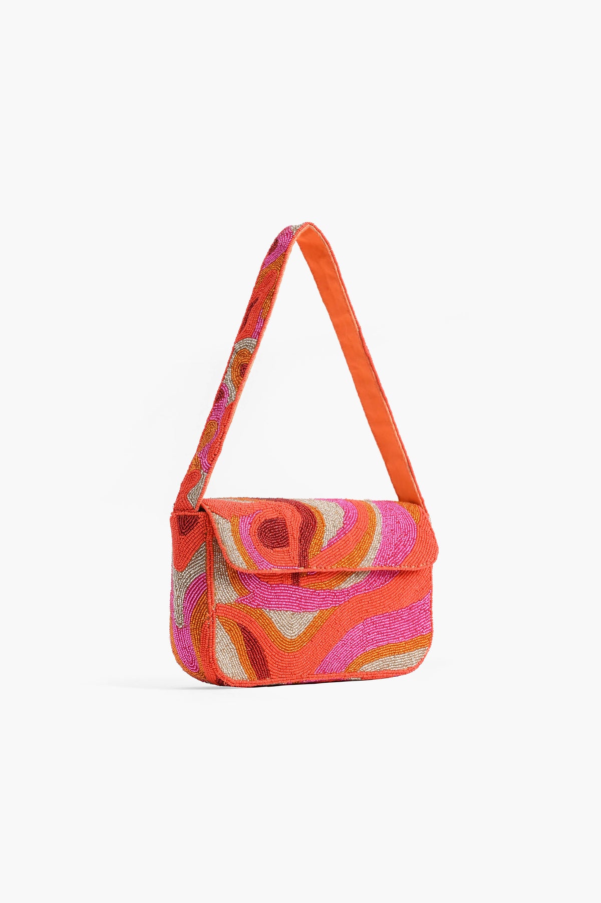 Golden Poppy Embellished Shoulder Bag