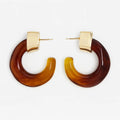 Kaia Hoops - Brown