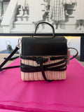Inzi Straw Woven Bag Black