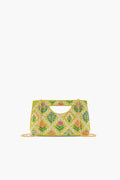 MOD GARDEN GEO FLORAL BEADED CLUTCH