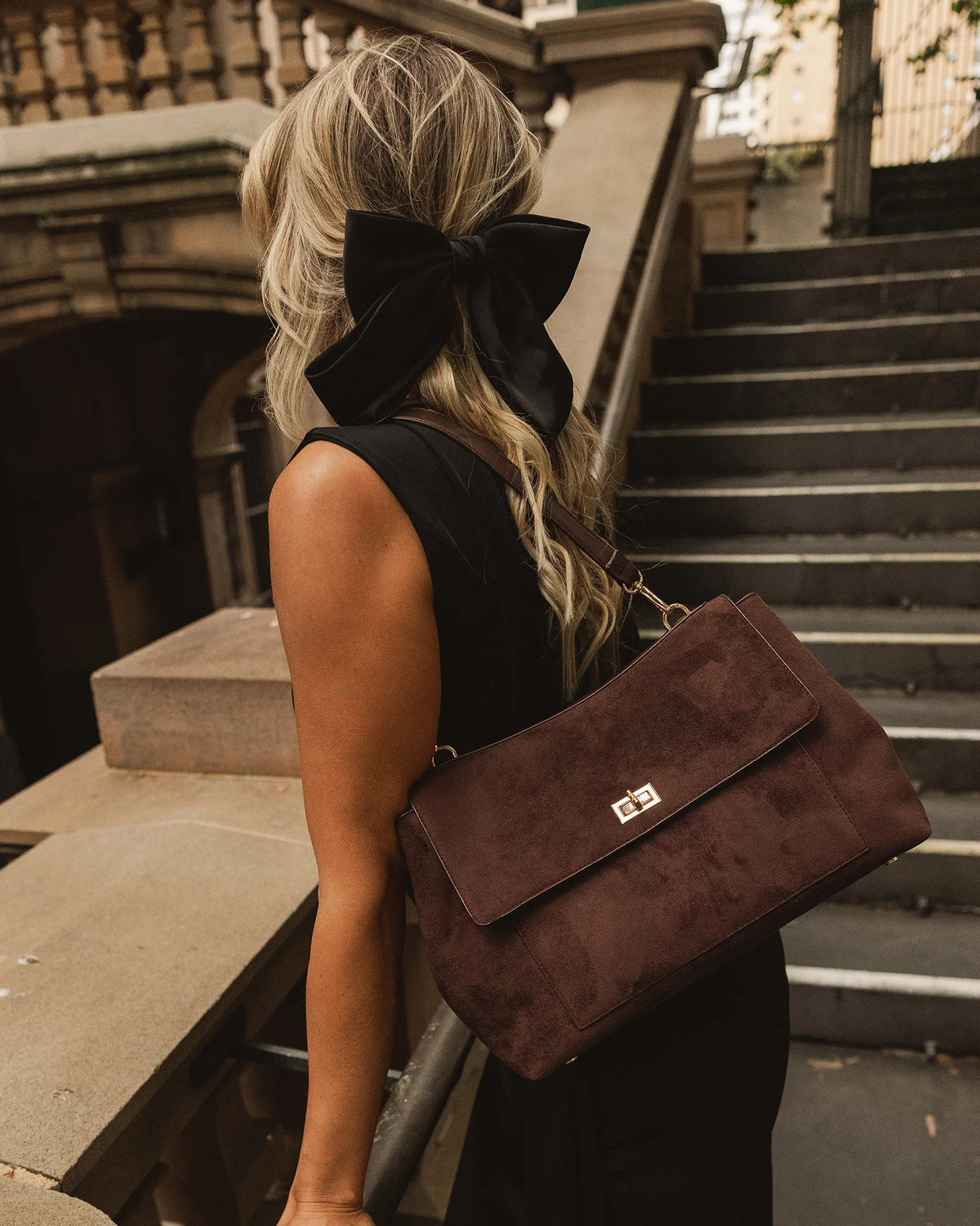 Arden Suede Shoulder Bag