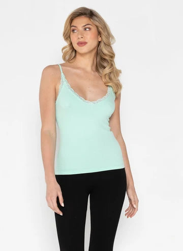Bamboo Tank Top with Lace