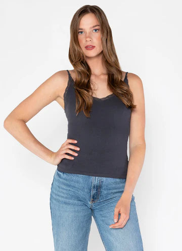 Bamboo Tank Top with Lace