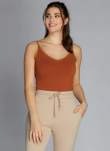 Bamboo Tank Top with Lace