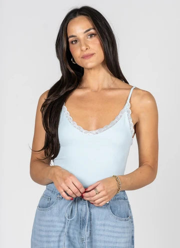 Bamboo Tank Top with Lace