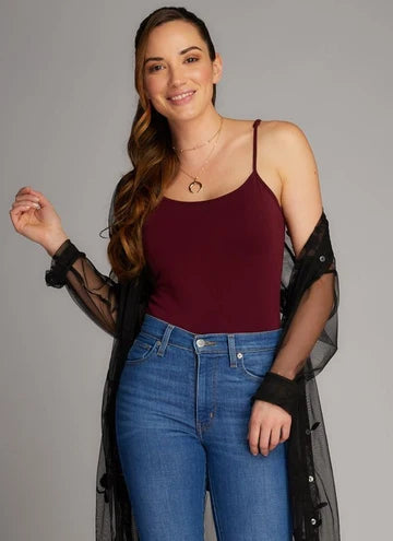 CEST MOI Bamboo Spaghetti Strap Cami