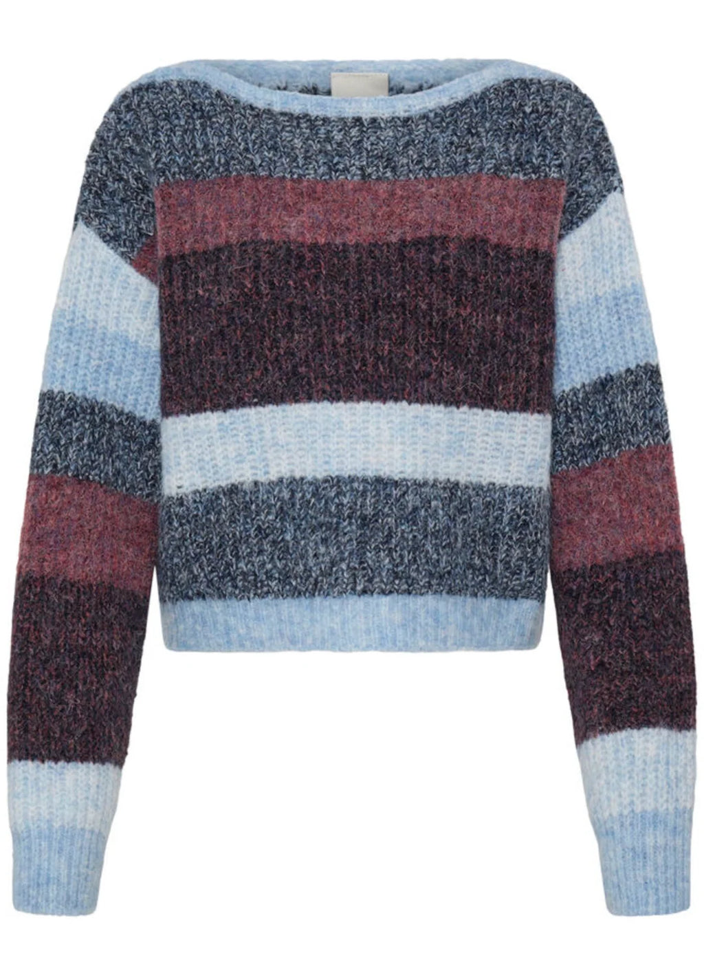 ICHI Blue Multi Sweater