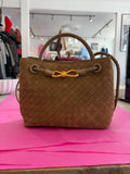 Inzi Faux Suede Woven Crossbody