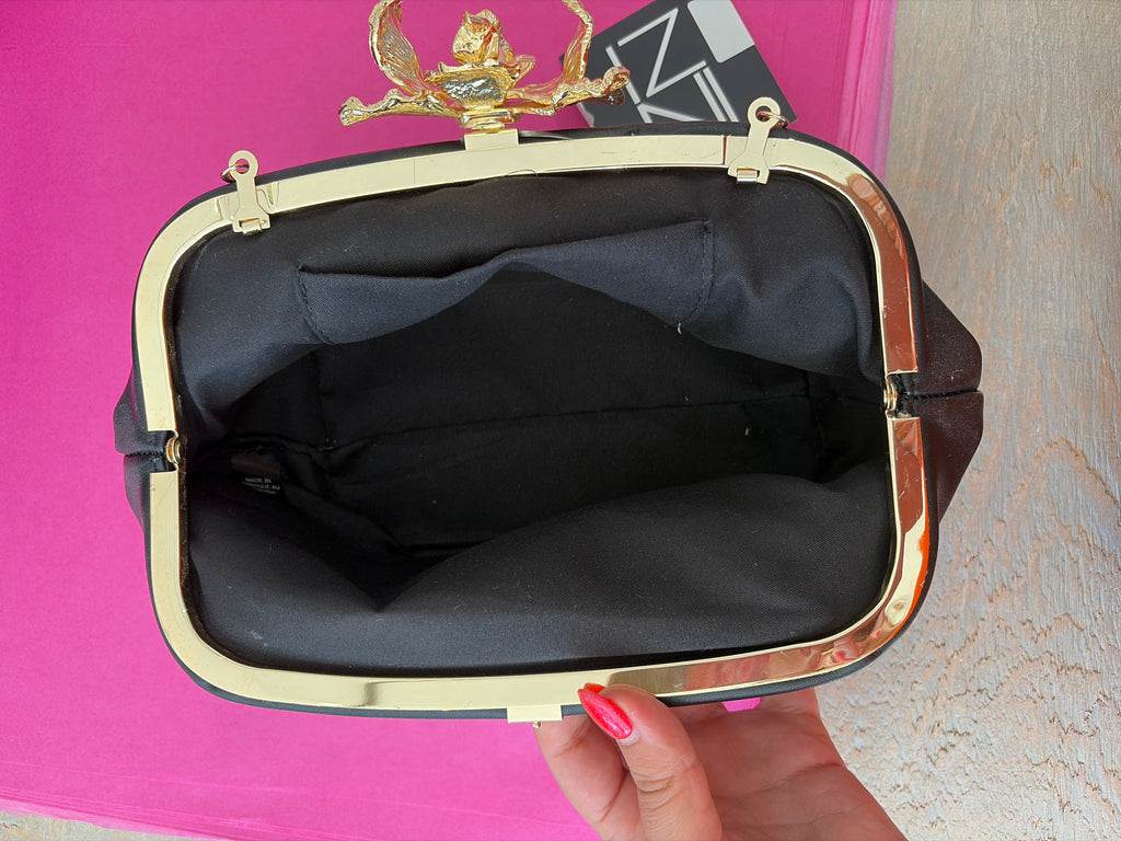 Inzi Handbag Black Clutch