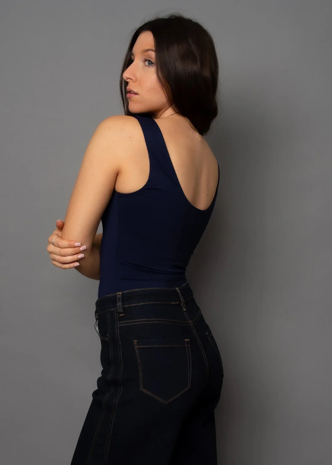 Second Skin - Tanith Tank Bordeaux, Navy, Black