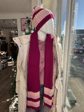 The Pathz cashmere scarf pink/wine