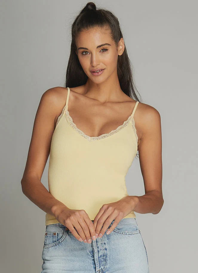 Bamboo Tank Top with Lace