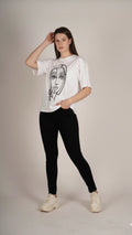 Angela Mara - Lady face T-Shirt White