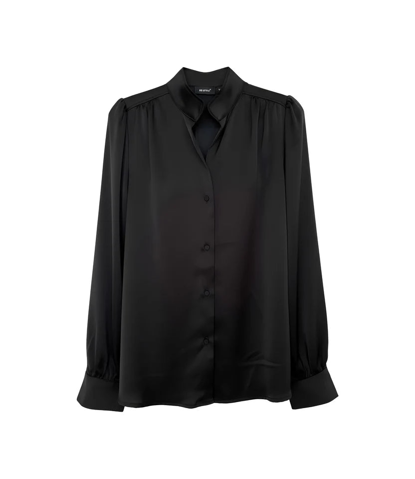Balicia Button Up Blouse - Black