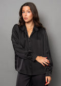 Balicia Button Up Blouse - Black