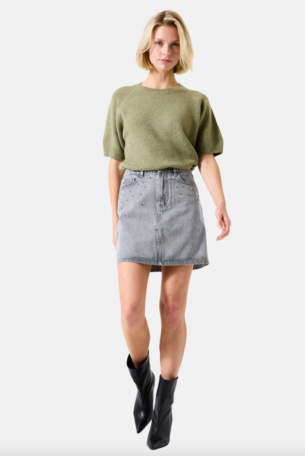 Garcia Ladies Denim Skirt with Sparkle