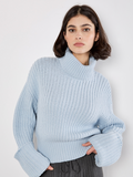 Apricot - Blue Chunky Knit Sweater