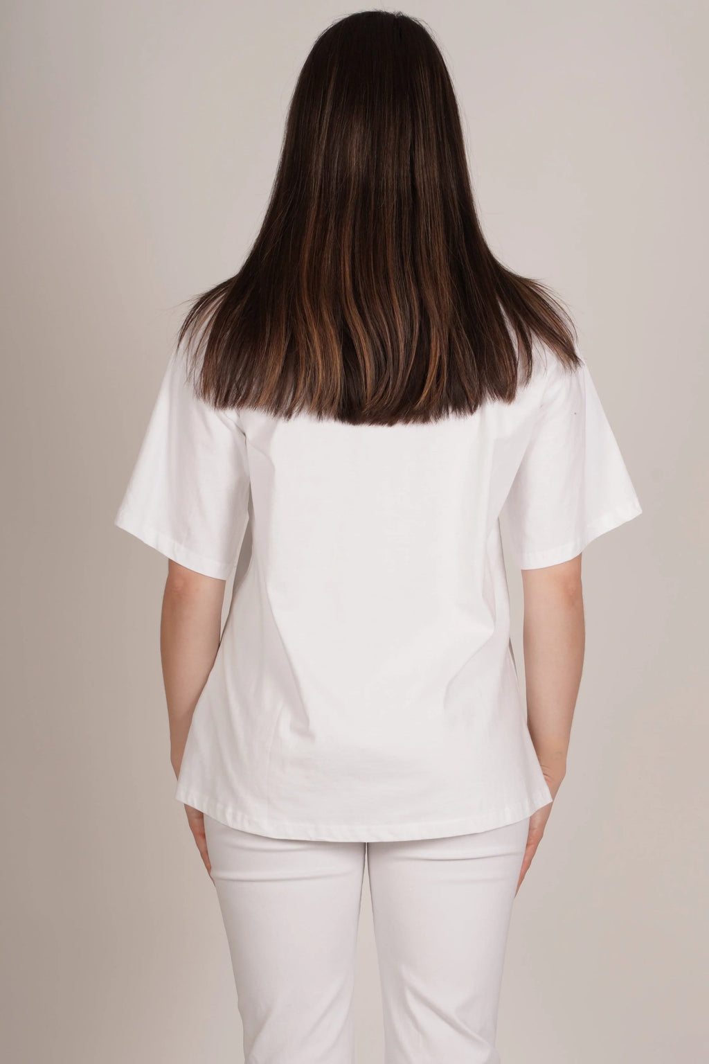 Angela Mara - Lady face T-Shirt White