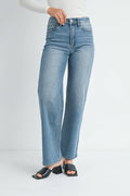 JBD - High Rise Full Length Straight Jeans