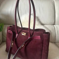 Mary Suede Burgundy