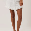Mid Waisted Ruffle Detail Skort