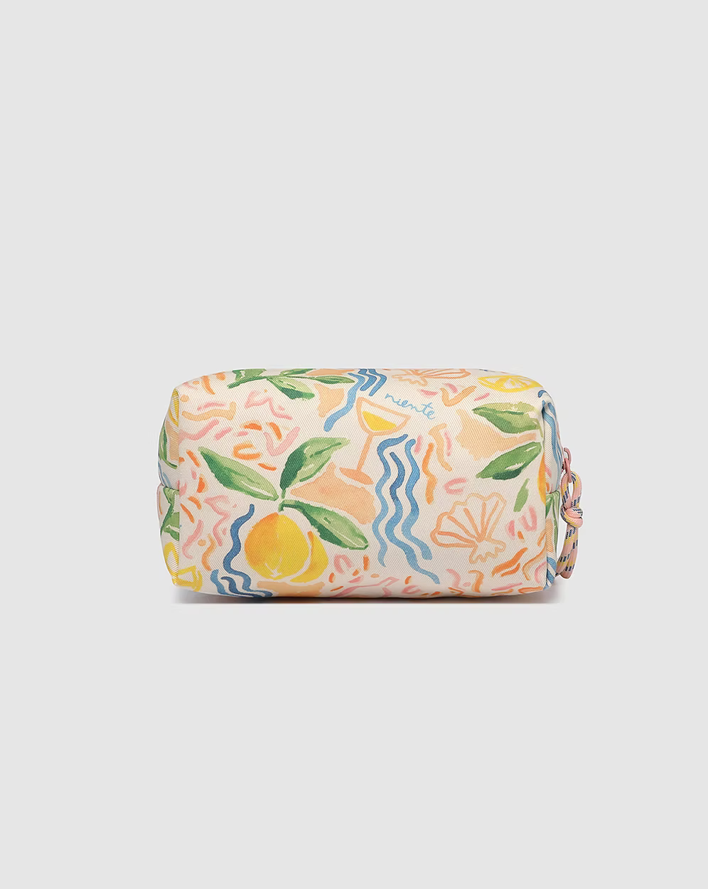 Bambi Lemon Print makeup bag
