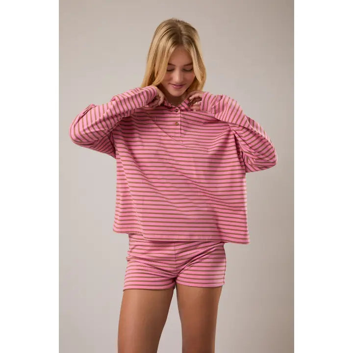 Long Sleeve Round Neck Oversized Top