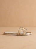 The Ena | Gold H Slipper