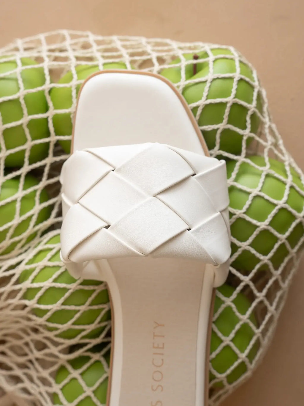 The Darla - White woven sandal