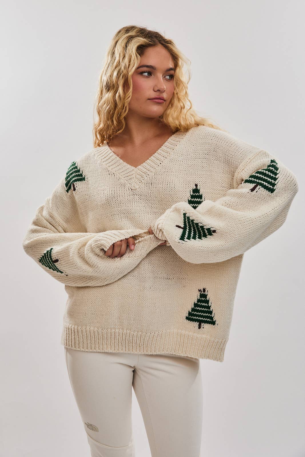 Le Lis - CHUNKY KNIT SWEATER - Pine Tree