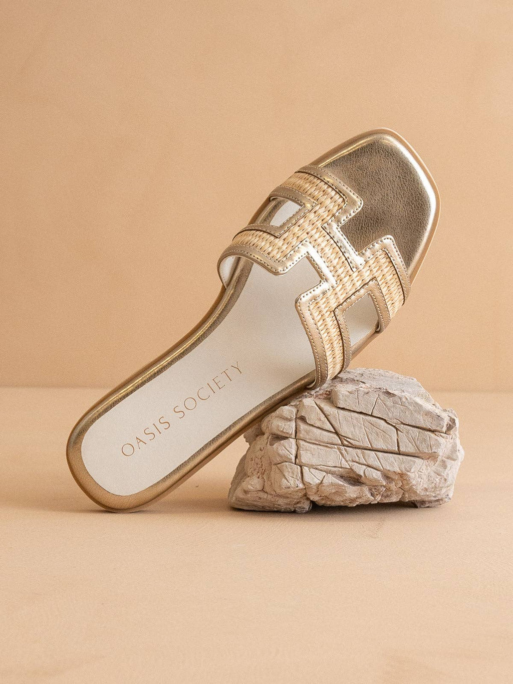 The Ena | Gold H Slipper
