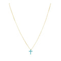 Raya Cz Cross Turquoise