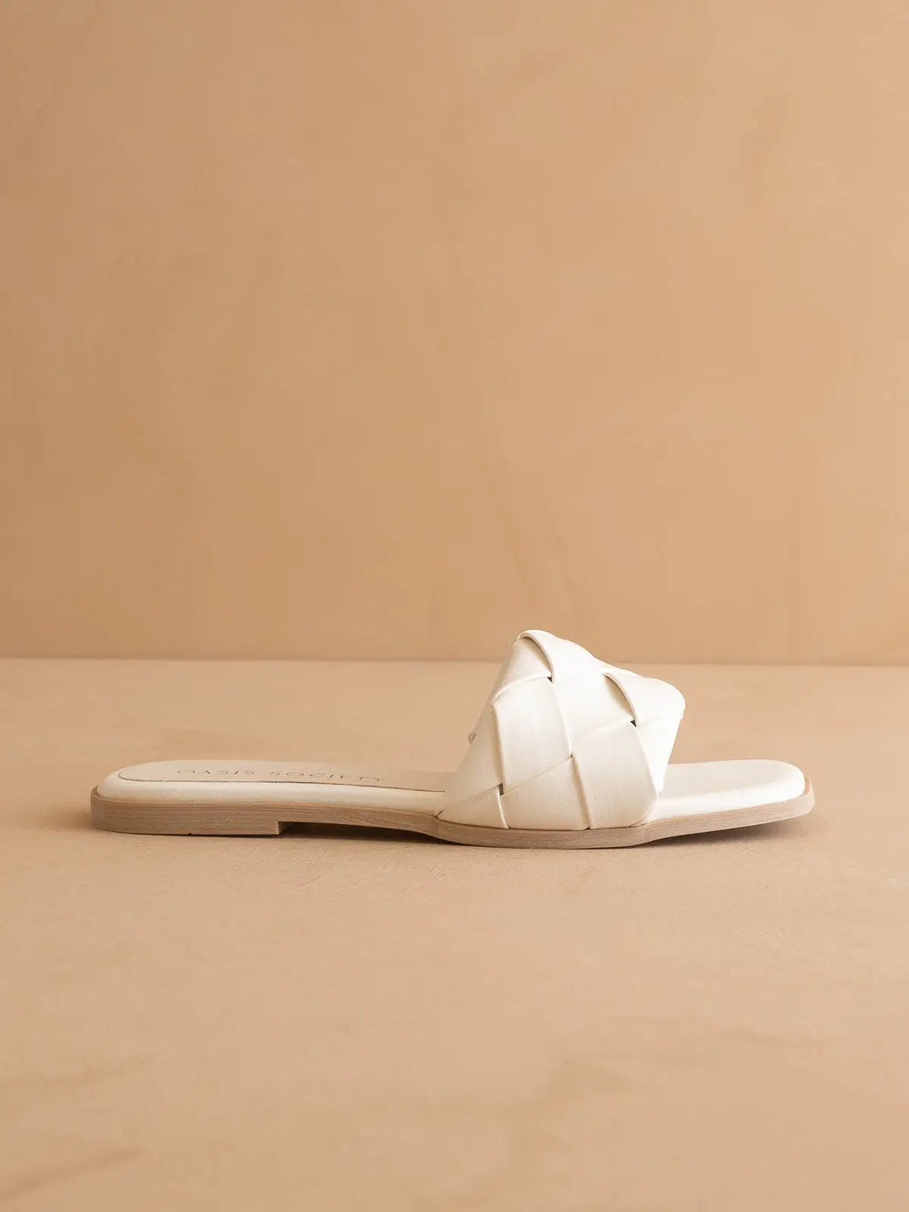 The Darla - White woven sandal