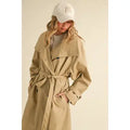 KLESIS Long Oversize Trench Coat Beige