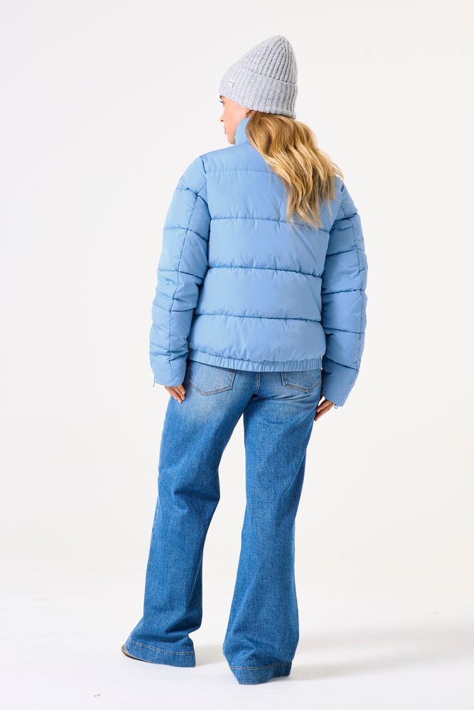 Ladies Outdoor Puffer Jacket Baby Blue