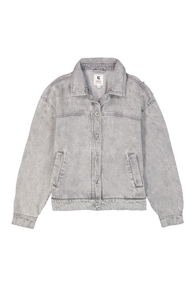 Garcia Denim Jacket with Sparkle Studs