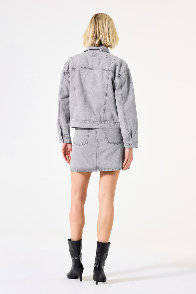Garcia Denim Jacket with Sparkle Studs